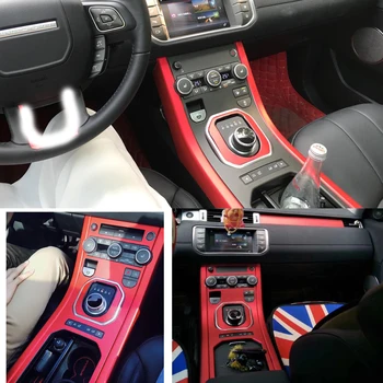 Avto-Styling 5D Ogljikovih Vlaken Avto Notranjosti sredinski Konzoli, Sprememba Barve Oblikovanje Nalepke, Nalepke Za Land Rover Range Rover Evoque