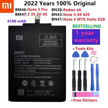 BN43 BM46 BM47 BN30 BN41 Baterija Za Xiaomi Redmi Hongmi 3 3 3X 4X 4A Opomba 4 4X Redmi Opomba 3 Pro Baterije