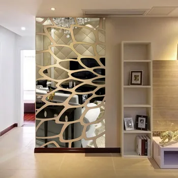 Moderno Akrilno Stensko Ogledalo Prilepite 3D Doma v Ozadju Stene dnevne Sobe Dnevna Soba Dekoracijo Soba Dekoracijo, Dekoracijo Sten
