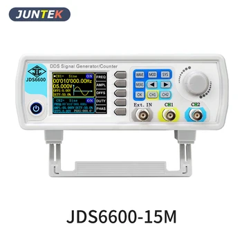 JUNCTEK JDS6600-15M Dual-kanalni Digitalni DDS Funkcijo Signala Poljubna Valovna Generator Zamah Signal Generator Frekvence Merilnik