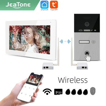 [NEW】Jeatone Tuya smart 7 palčni WIFI IP Video interkom telefonske zvonec sistem kamere z brezžično WIFI Most Polje