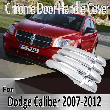 Za Dodge Kalibra 2007~2012 Razkošno 2008 2009 2010 Styling Nalepke Za Dekoracijo Chrome Vrat Ročaj Kritje Preuredi Avto Dodatki