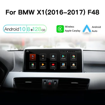 Odtopcar Večpredstavnostna 8+128G Za X1 F48 NBT Android 11 GPS Navi Android Auto Carplay Nadgradnji zaslon na Dotik, WIFI 4G Bluetooth Google