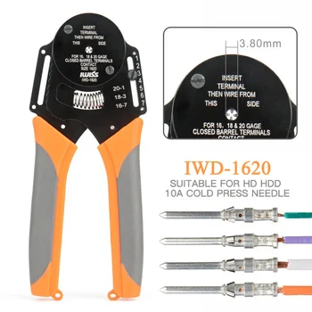 IWD-1620 IWISS crimper orodja Letalstva pin robljenjem klešče za 16, 18, 20 merilnik zaprta sod terminali HARTING HDD Priključek