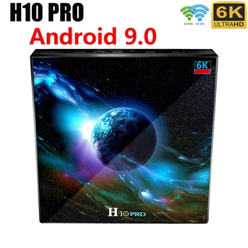 Pametni Set Top Box 4G+32 G 2.4 G/5 G Dvojno Wifi 6K H. 265 Media Player Set Top Box za Nove H10 Pro H603 Quad-core TV Box Android 9.0