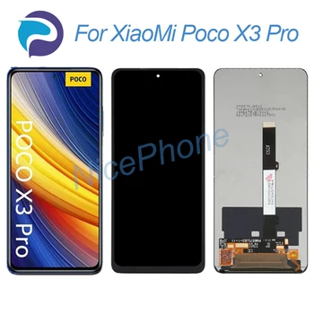 Za XiaoMi Poco X3 Pro LCD-Zaslon, Zaslon na Dotik, Računalnike Skupščine Zamenjava M2102J20SG, M2102J20SI Poco X3 Pro Zaslona
