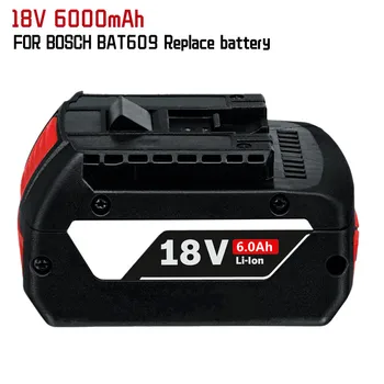 1-3PSC 18V Baterija Za Bosch GBA 18V 6.0 Ah Litij-BAT609 BAT610G BAT618 BAT618G 17618-01 BAT619G BAT622 SKC181-202L +polnilec