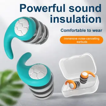 Za Večkratno Uporabo Športnih Spanja Nego Prostem Glasbenik Čepi Zmanjšanje Šuma Filter Opreme Za Varovanje Sluha, Slušalka Silikonski Slušalke