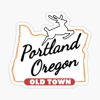 Portland Oregon Bela Predporočna Prijavite Izvora 5PCS Avto Nalepke Nalepke za Hladilnik Odbijača Dnevni Sobi Doma Smešno Okraski Otrok