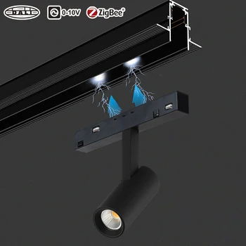 LED Magnetni Stezi Razsvetljave Smart Zatemniti 48V Dali Zigbee Magnet Spot Luči Dnevna Soba Kuhinja Linearni Magnetni Lučka