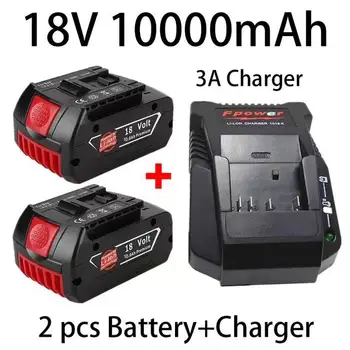 18V 10000mAh za Bosch Električni Vrtalnik 18V 10.0 Ah Li-ionska Baterija BAT609 BAT609G BAT618 BAT618G BAT614 2607336236+polnilec