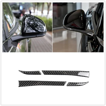 Ogljikovih Vlaken Avto Rearview Mirror Nalepke Kritje Trim Auto Del Za Ford Mustang 2015-2023