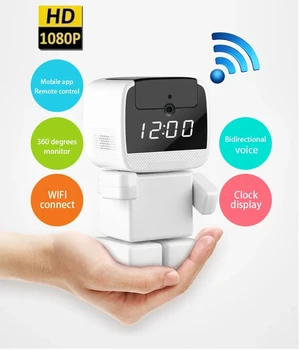 1080P Robot IP Kamero Varnostne Kamere 360 ° WiFi Brezžični 2MP Video Snemanje CCTV Home Video Nadzor, hišni Ljubljenčki Baby Monitor