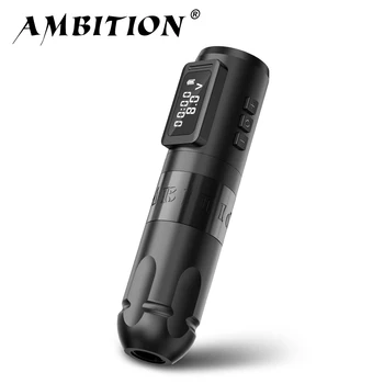 Ambicija Vibe Brezžični Tatoo Pralni ABS 1800mAh Professional Baterija Pero Kap 3.5 4.0 mm Brushless Motorjem Orodja za Body Art
