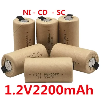 SC 1,2 V 2200mah Nicd Batterien Unter C Ni-Cd Akku Batteria Für Elektroschrauber Bohrer ročna Orodja