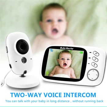 3.2 palčni Brezžični Baby Monitor Visoke Ločljivosti Video Varuška Cam Varnostne Kamere Night Vision Jok Dojenčkov, Hranjenje, Zaščito Doma