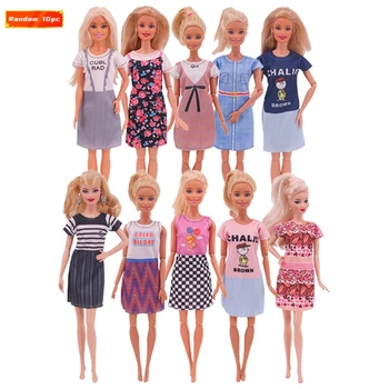 10pcs/Set Barbies Lutka Dodatki, Obleke za Barbie Lutka Za Barbies Lepo Punčko Dodatki