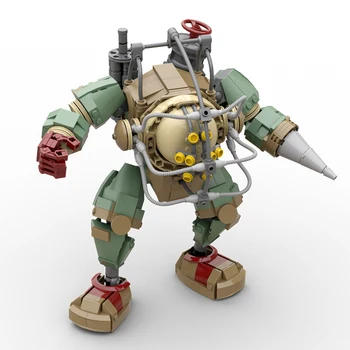 Streljanje Igra BioShock Big Daddy Sestrici Ukrepe Za Varovanje Sluha Slika Robot Gradnik Mech Model Opeke Igrača Za Otroke Darila