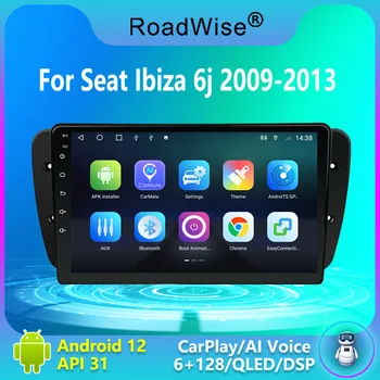 8+256 Android Avto Radio Večpredstavnostna Carplay Za Seat Ibiza 6j 2009 2010 2011 2012 2013 4G Wifi GPS Navi 2Din DVD Autoradio Stereo