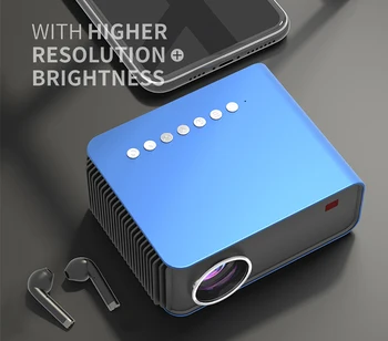 Original T4 Mini Projektor 3600 Lumnov Podpora Full HD 1080P LED Proyector Velik Zaslon Portable Home Theater Smart Video Beamer