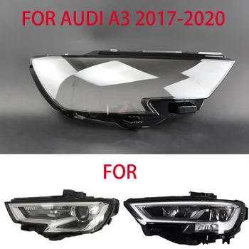 Za Audi A3 2016-2020 Smerniki Lampshade Pregleden Smerniki Objektiv Lučka za Dihalne Lampshade Pokrov Objektiva Svetlobe Zaščito LUPINE