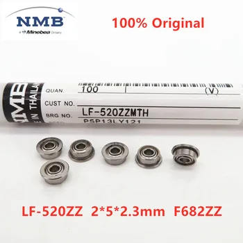 50pcs original NMB Minebea prirobnico nosijo LF-520ZZ 2*5*2.3 mm F682ZZ miniaturni prirobnica kroglični ležaji 520 F682 2x5x2.3 mm