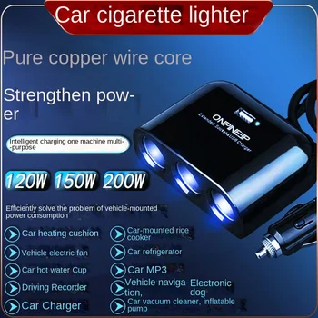 High-power hitro polnjenje cigaretni vžigalnik ena-na-tri avto polnilec ena-na-tri multi-function24VPower veje vtičnico