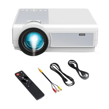 POLNO 1080P Projektor 12000LM Domači Kino videoprojektor Z Wifi+BT Za HD, USB, VGA, AV, IOS In Android Telefon