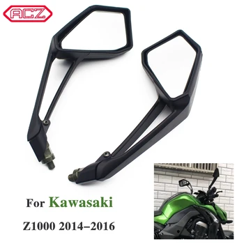 Rearview Black Levo in Desno Stransko Ogledalo Motocikel Ogledala za Kawasaki Z1000 Ž 1000 2014-2016