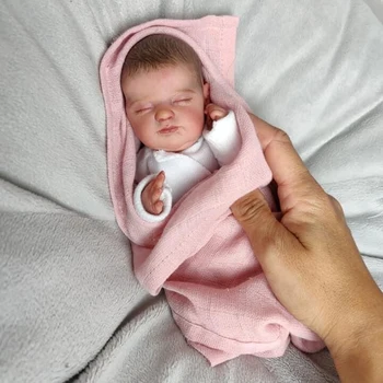 NPK 10palčni miniaturni preemie baby doll mehki silikonski vinil pravi dotik Umetnosti Izdelan 3D Kože Veren Baby Zbirateljske Lutka
