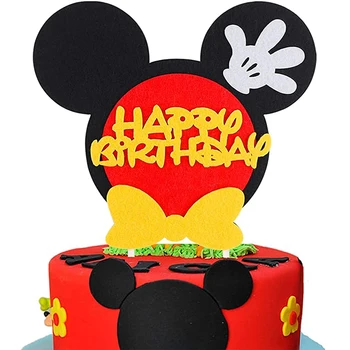 9pc/veliko Mickey mouse Torto Dekoracijo Torte Pokrivalo Stranka Sladica Rojstni dan torta zastavo Baby Tuš Stranka, Pecilni Dobave Set
