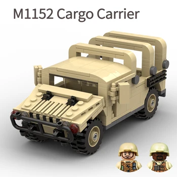 Vojaške Humvee M1152 Tovora Se Prevoznik Sodobne Vojne Vojsko Vojakov Vozil Opeke Moc Gradniki Igrače Za Otroke Darila