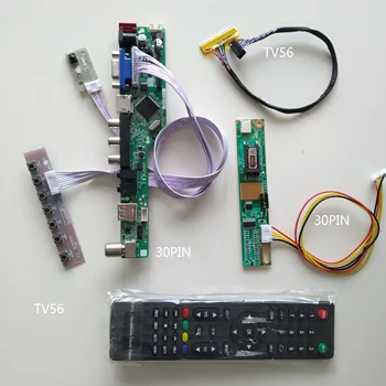 TV AV VGA USB gonilnik kartice TV56 LCD LED Krmilnik odbor komplet Za LP154WX4(Tl)(E1)/TLE2/TLE4/TLF1/TLCC 1280X800 15.4