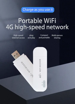 3G 4G WiFi Usmerjevalnik Mobilni Prenosni/Mini/Brezžični USB FDD LTE Omrežja modema ključ z nano SIM Card Slot car hotspot