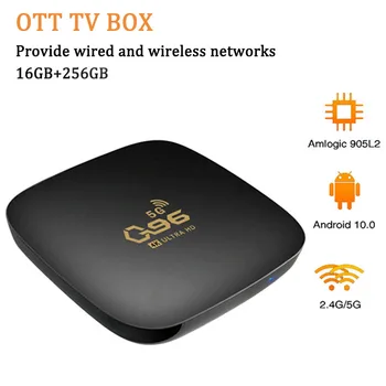 2.4 G&5G 4K TV Okno Smart Wireless 8G+256G High Definition Media Player Android 10.0 Wifi Set-Top Box Digitalni Satelitski Sprejemnik