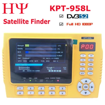 KPT-958L DVB-S2 MPEG4 HD Satelitski Finder Meter kpt 958l 4.3 palčni LCD-zaslon kpt-958l dvb-s2 satelitskega finder MPEG4 satfinder izpolnjeni