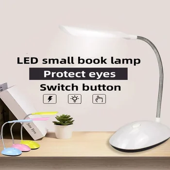 Namizne Svetilke Za Študij LED Namizna Svetilka 3XAAA Baterije Ne Vključujejo Dimmiable Mini namizna Luč Srčkan Flexo Knjiga Svetlobe Urad Smart