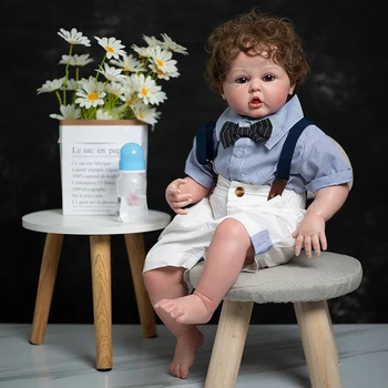 60 CM 3D Naslikal Prerojeni Lutke Otroka Krvnih Žil Vidni Pravi Dotik Fant Oblečen Bebe Lutka Igrače Za Otroke Darilo za Rojstni dan