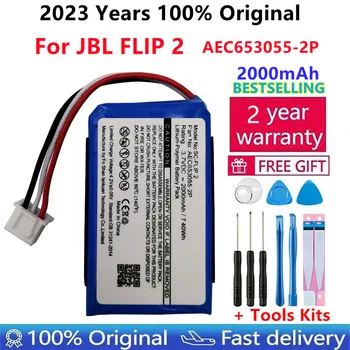 100% Prvotne 2000mAh Zvočnik Baterija Za JBL Flip 2 Flip2 Flip II (2013) AEC653055-2P Posebna Izdaja Bluetooth Audio (zvok Bluetooth baterije
