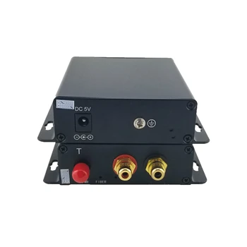 optični oddajnik in sprejemnik 2-kanalni RCA Analogni Audio Converter Za Vlaken Broadcast Media Converter