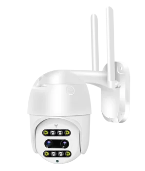 2MP 1080P Dvojno Objektiv, 10-kratni Zoom Camcare APP WIFI IP Kamera 360-Stopinjski Brezžični PTZ Barvno Night Vision Home Security Monitor