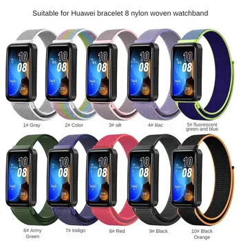 Najlon Watch Trak Za Huawei Band 8 Pametno Gledati Udobno Dihanje Šport Lepilo Zamenjava Zapestnica Trak Watch Opremo