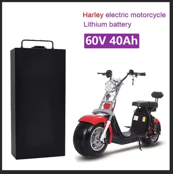 Harley Električni Avtomobil Litijeva Baterija Nepremočljiva 18650 Baterijo 60V 40Ah za Dva Kolesa Zložljiva Citycoco Električni Skuter Kolo