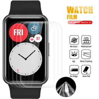 1/3/5/8pcs Celoten Zaslon Protektorstvo za Huawei Watch Fit TPU Mehko Hydrogel Film HD Smart Watch Eksplozije Dokaz, Zaščitnimi Filmi