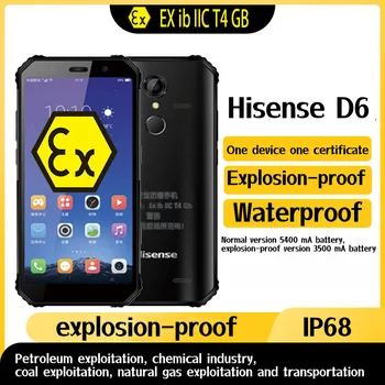 Eksplozijam Hisense D6 Nepremočljiva Pametni telefon Android 8.1 4 GB, 64 GB Velik Baterije Uglašen Zvočniki Quest Brezplačno NFC mobilni telefon OTG
