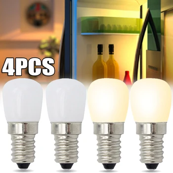 4PCS E14 Sijalke Mini LED Hladilnik Žarnic 220V LED Hladilnik Lučka Vijak Žarnica za Hladilnik Zaslon Omare