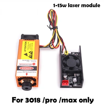 1-15w 450nm Modri Laser Modul Za CNC 3018 3020 Pro/Max Samo