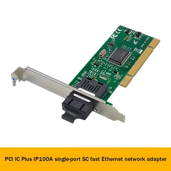 PCI IC Plus IP100A ena Vrata Hitro 100Mbps svjetlovodni Omrežna Kartica Ethernet Adapter Omrežna Kartica