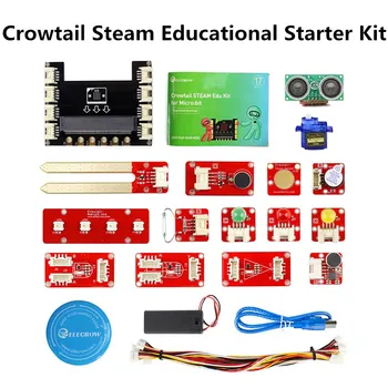 Elecrow Crowtail Pare Izobraževalne Starter Kit za Mikro:bit Učenje Programiranja Kit Microbit Makecode Projektov z 9 G Servo