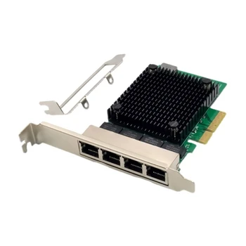 B95D 4-port PCI-E Server Sim Podpira 2.5 Gbps PCIX Avtobus NIC Prilagodljiva Hitrost